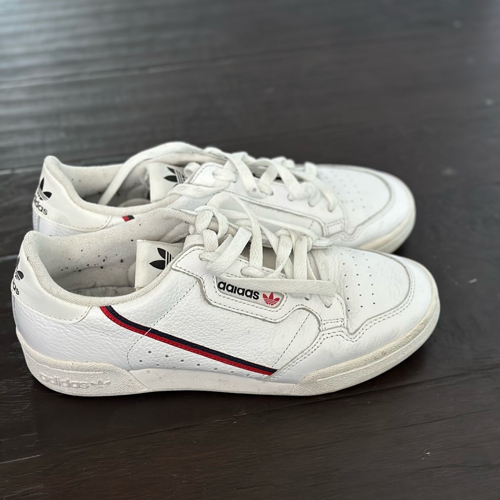 Adidas Men White and Red Sneakers